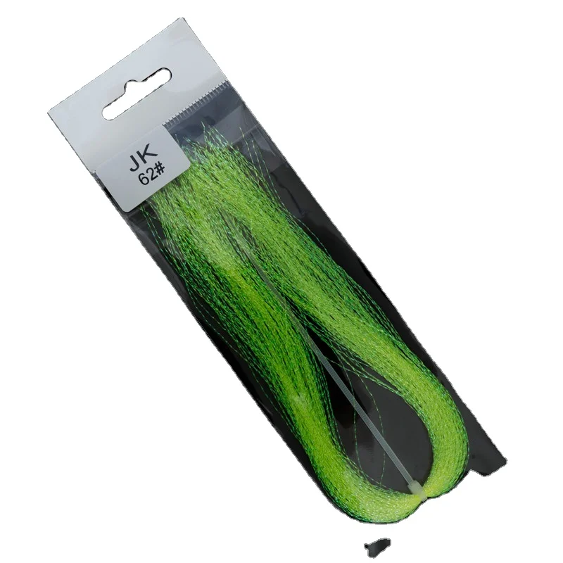 Glow Material UV Holographic Magic Tinsel Twisted Jig Hook Assist Sea Fishing Tying Crystal Flash Lure Making Material