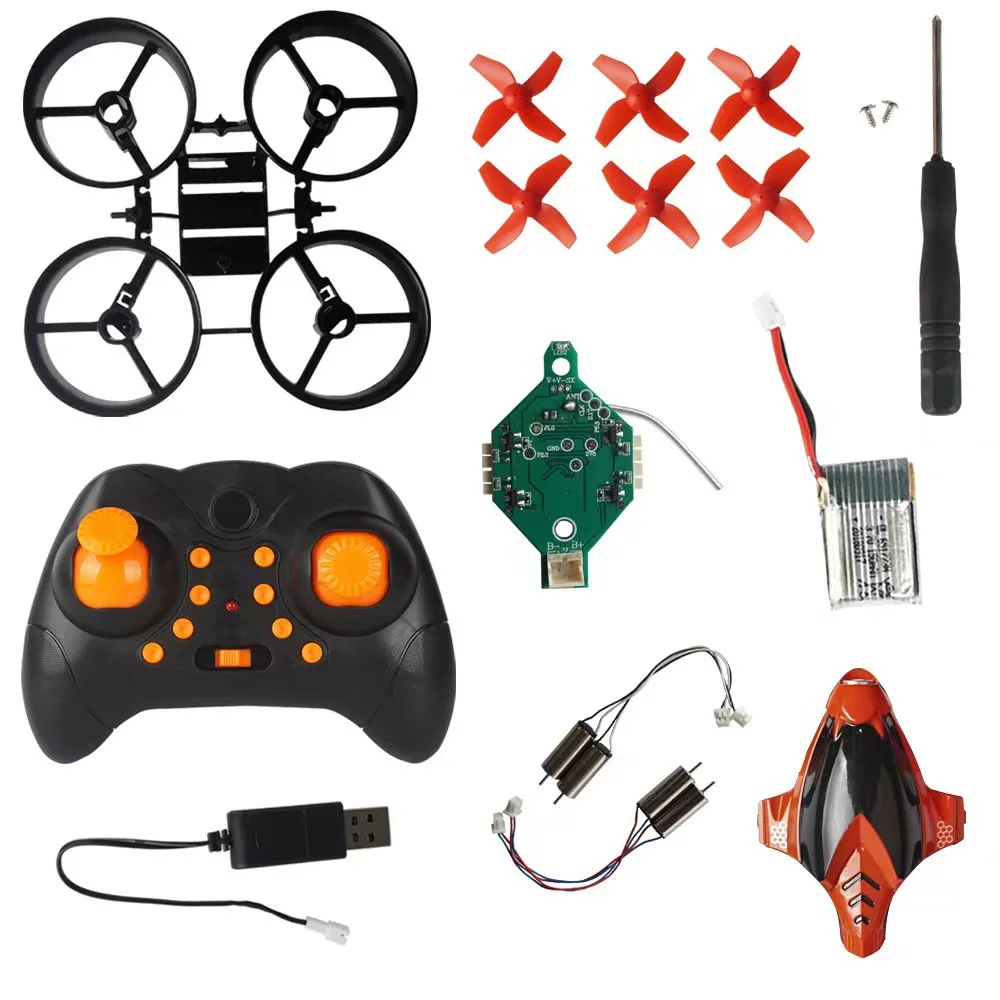 Mini drone DIY  Drone Quadcopter aircraft Small portable remote control airplane for primary school children toys