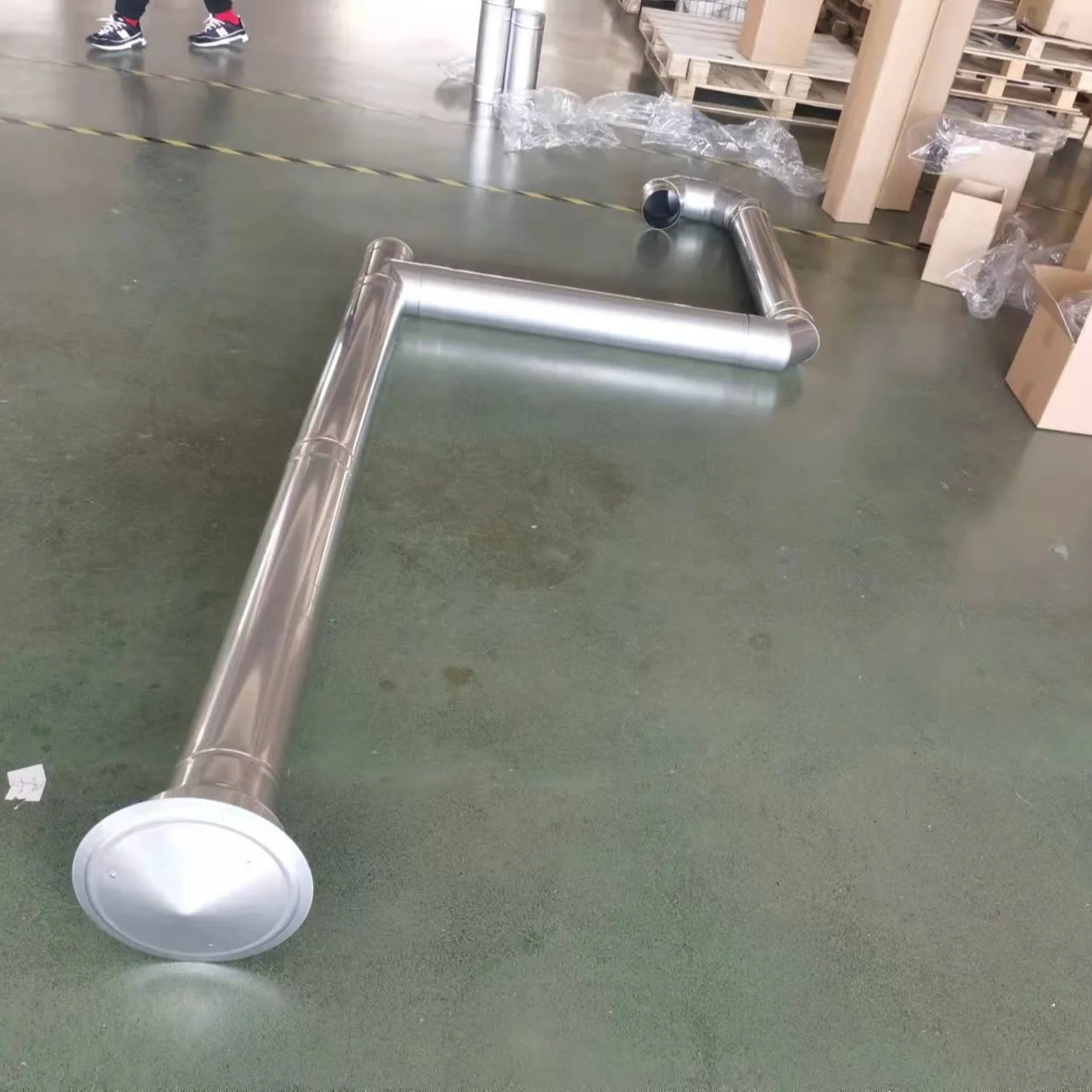 Single Wall Flue Systems Stainless Steel Chimney For Fireplace Wood Pellet Stove