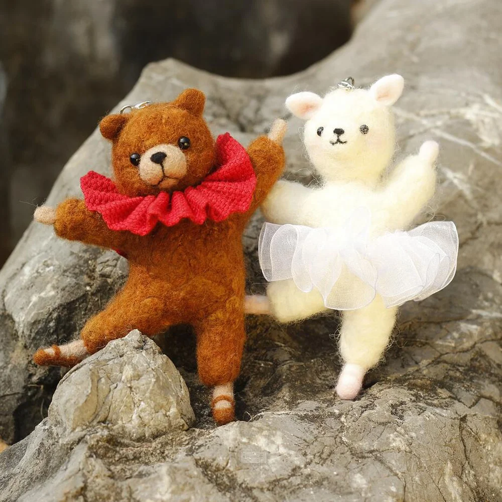 Needle Felting Starter Kit DIY Wool Felt Crafts Set Custom Ballet Dancing Alpaca 3D Animals from Manufacturing Factory