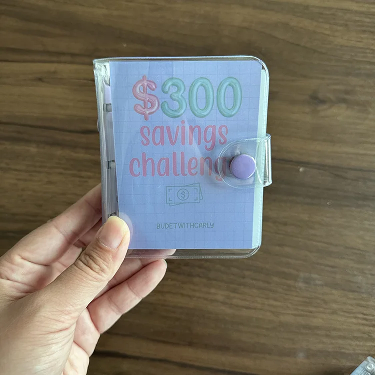 New student envelope set money saving chagllenge mini size binder budget cover sheets inside bags beginners photo album