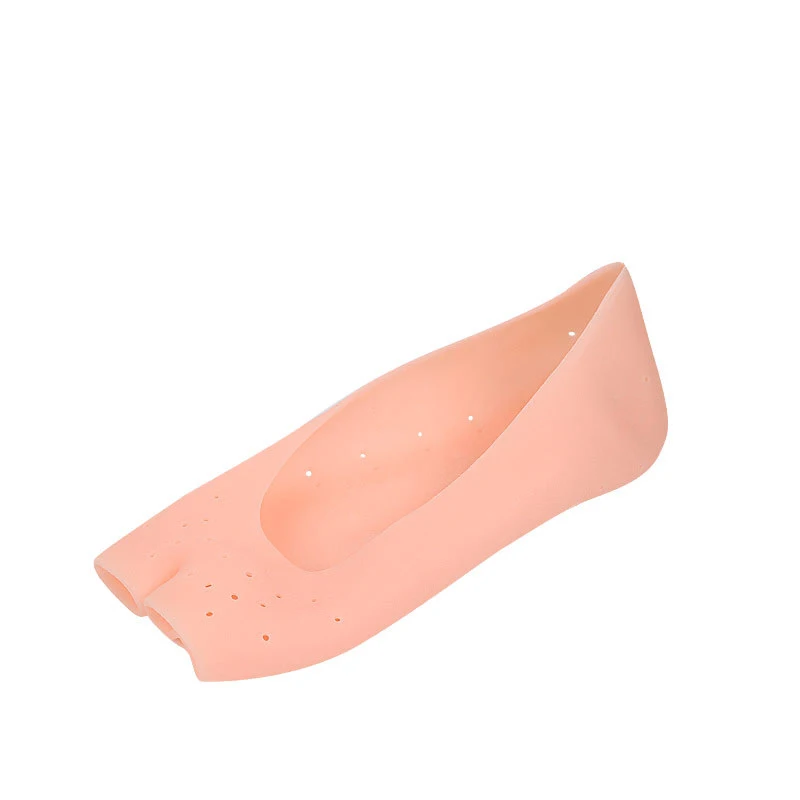 Foot Protector Breathable Moisturizing Moisture Gel Heel Socks Open End Toes Reveal Sock