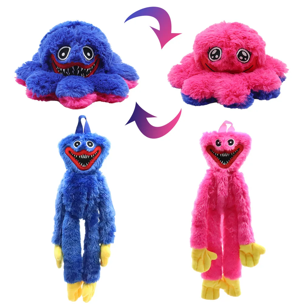 Creative kids backpack stuffed animals & plush toys Poppy octopus with a big mouth plush doll cartoon toy