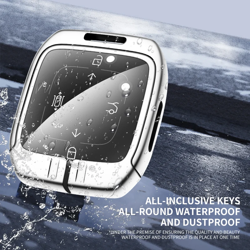 High Quality Zinc Alloy Leather Car Key Case Cover For ZEEKR 001 Holder Keychain Keyless Protector Styling Accessories