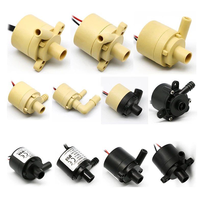 12V Flowrate 2l/min Head 2M Life>30000hours Micro Brushless Dc Circulation Water hydroponics pump  Electric Centrifugal Pump 7mm