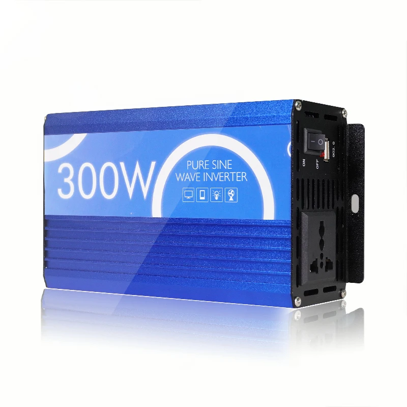 High Quality Multi Function 12v 24v 48v Dc To Ac 110v 220v 300W Pure Sine Wave Car Home Inverter Solar Power Inverter Generator