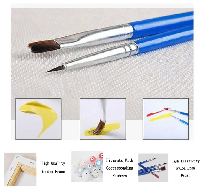 2024 New Painting By Numbers Art DIY Coloring Paintings With Numbers Kits For Children Kids 20x20 DIY Set