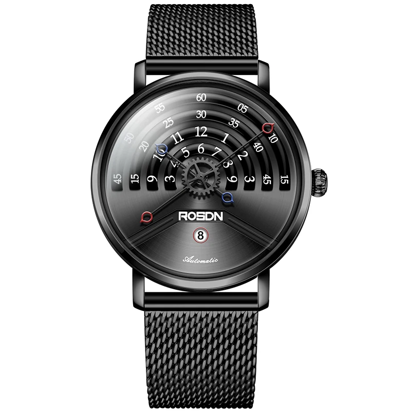 ROSDN High quality fashion women watch wholesale luxury watches for ladies date display steel strap wristwatch