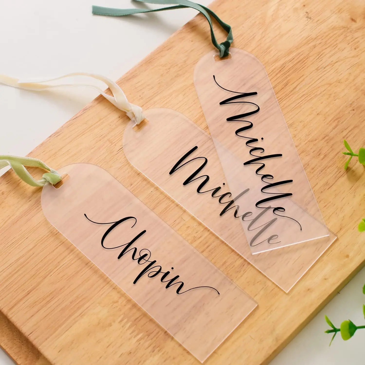 Blank transparent acrylic bookmarks Handmade DIY gifts Gift Tags Luggage Tags Personalized Creative bookmarks