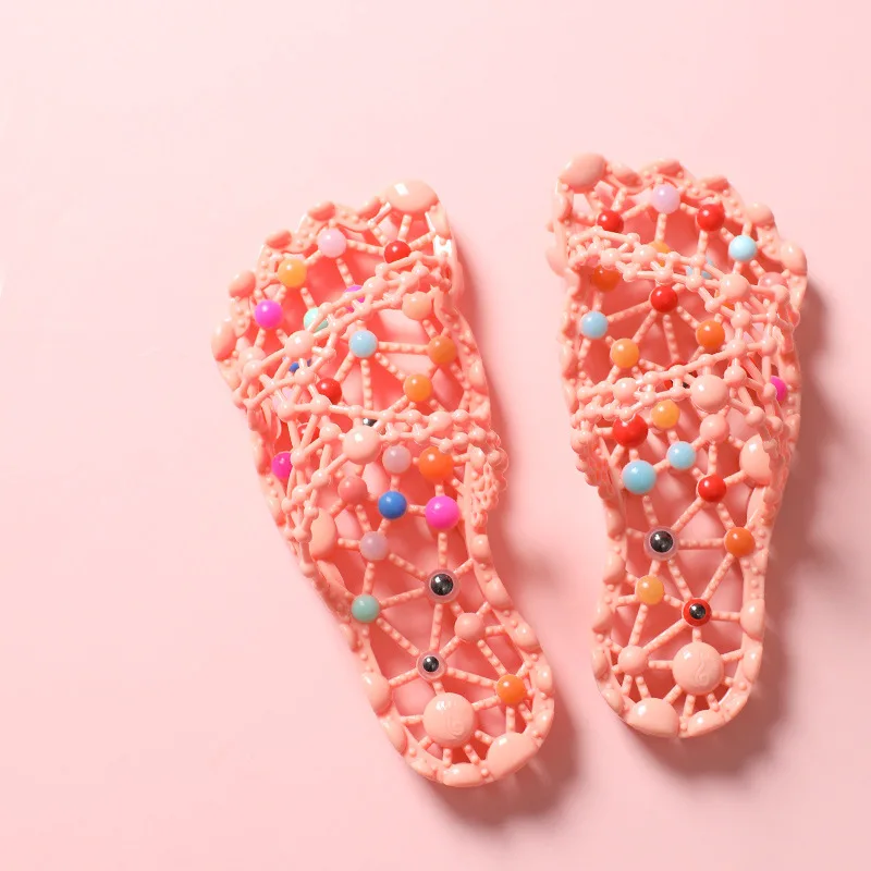 Wear-Resistant Soft Flip Beach Bathroom Slipper Circulation Massage Sandals Bathroom Products Foot Shoes