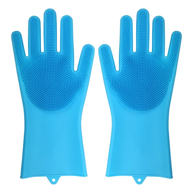 Dishwashing Cleaning Gloves Magic Silicone Rubber Dish Washing Glove for Household
