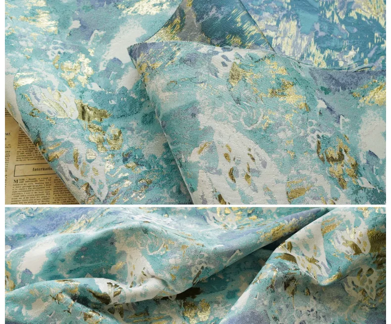 Hot Design Brocade Lace Fabric Jacquard Woven Fabric for Wedding Dresses Damask Lace