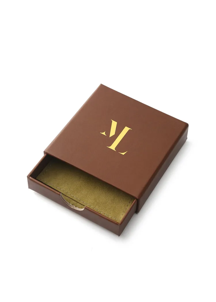 
Cheap Custom Slide Fashion Sliding Draw Box With Jewelry Pouch With Logo 