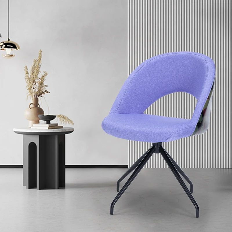 Оптовая продажа дешевый индивидуальный логотип для отдыха в скандинавском помещении ресторана 360 Вращающийся обеденный стул