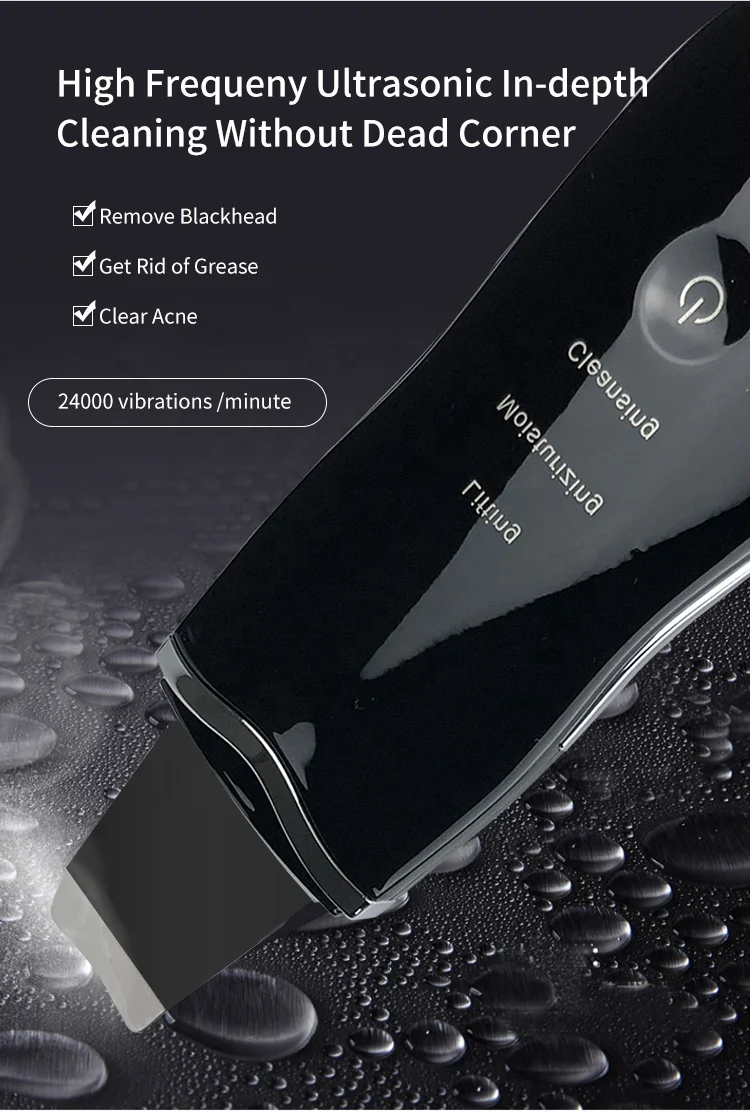 OEM Best Selling Products 2021 Electric Skincare Tools Ultrasonic Skin Scrubber Machine With Private Label