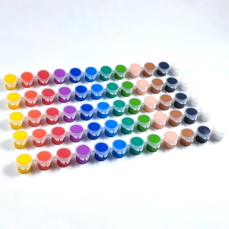 С высоким уровнем крышка рекламных подарков из плотной ткани с изображением произведений искусства 12 видов цветов набор акриловых красок