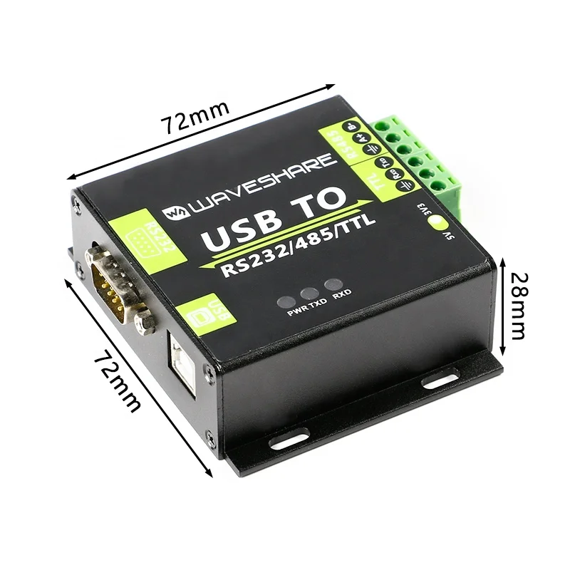 FT232RL USB to RS232/RS485/TTL Converter UART Communication Module Serial Bidirectional Industrial Grade with Isolation