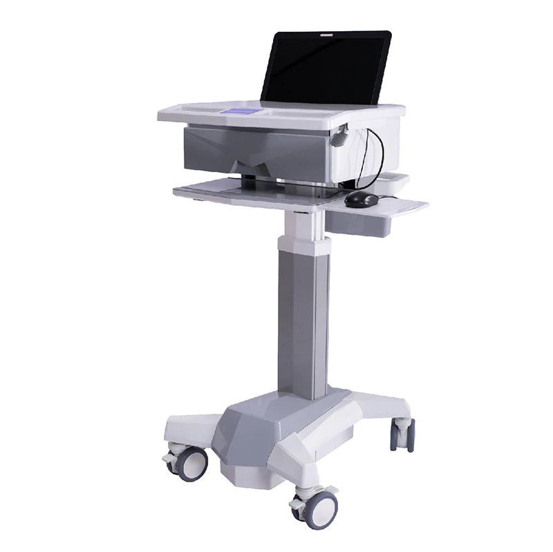Hospital trolley laptop cart with drawer medical trolley
