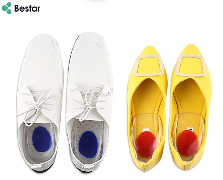 Bestar Height Increase TPE Heel Pad Cushion Silicone Gel Heel Pad insoles for High Heels Shoes