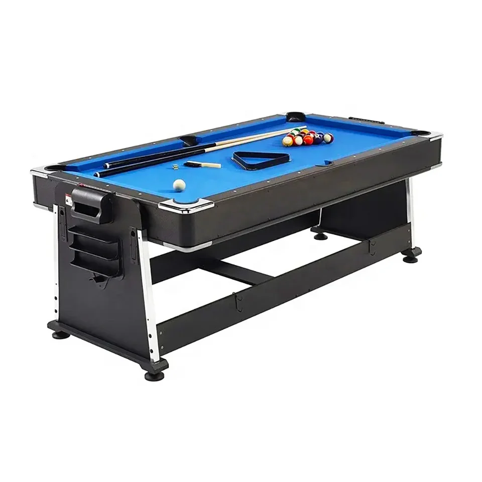 4 in 1 Convertible Multi Game 7ft Billiard Pool Table With Air Hockey Table Tennis and Dining Top