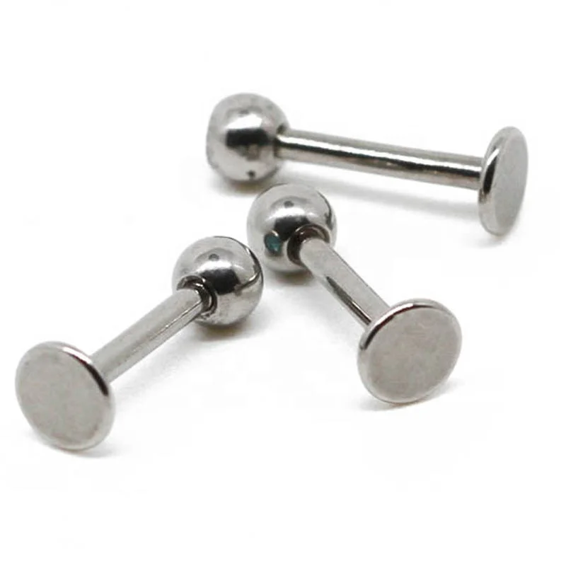 
ball lip externally threaded labret piercing body jewelry 