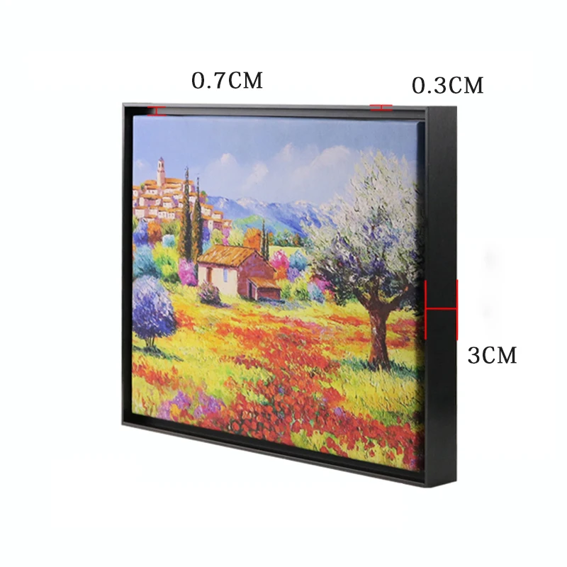 Custom Wall hanging Mounting Alloy Aluminium Photo Frame Strips Aluminum alloy Gold Metal Picture Frame