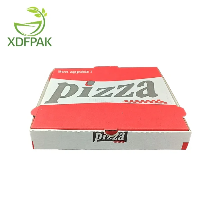 Corrugated paper packaging pizza carton Pizza box customization Baking packaging clamshell blank box takeaway packaging box