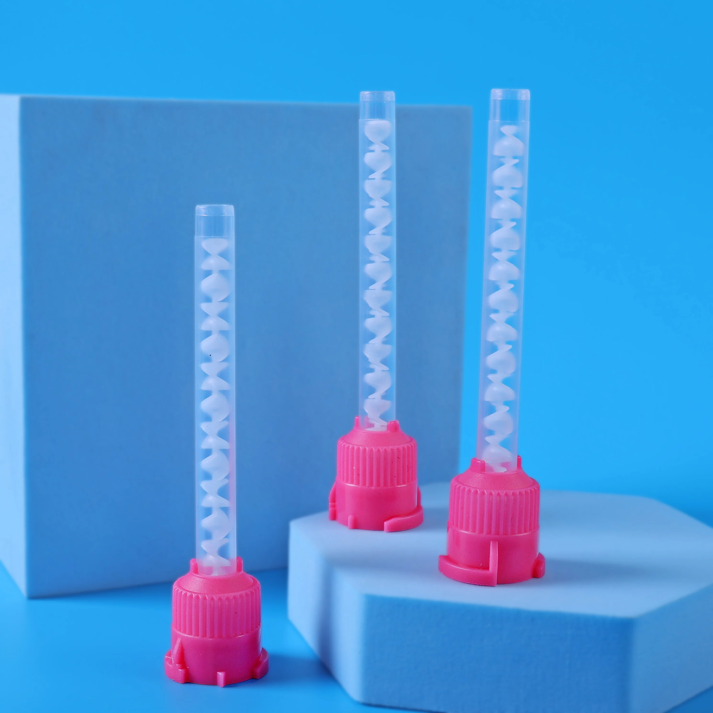 Disposable plastic dental impression material intraoral mixing tips dental materials