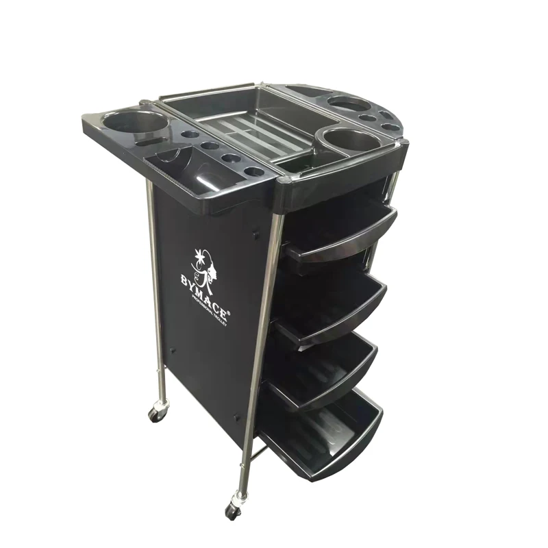 High-quality hair tool salon trolley large capacity multi-layer plastic salon trolley