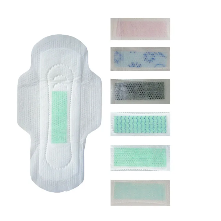 Popular sanitary pads negative ion sanitary napkin with green ADL