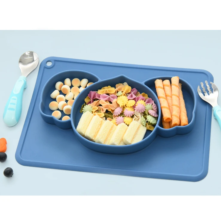 Bowls Divide Silicone Mold Bpa Free Feed Divided Plate Baby Silicon Bowl Set