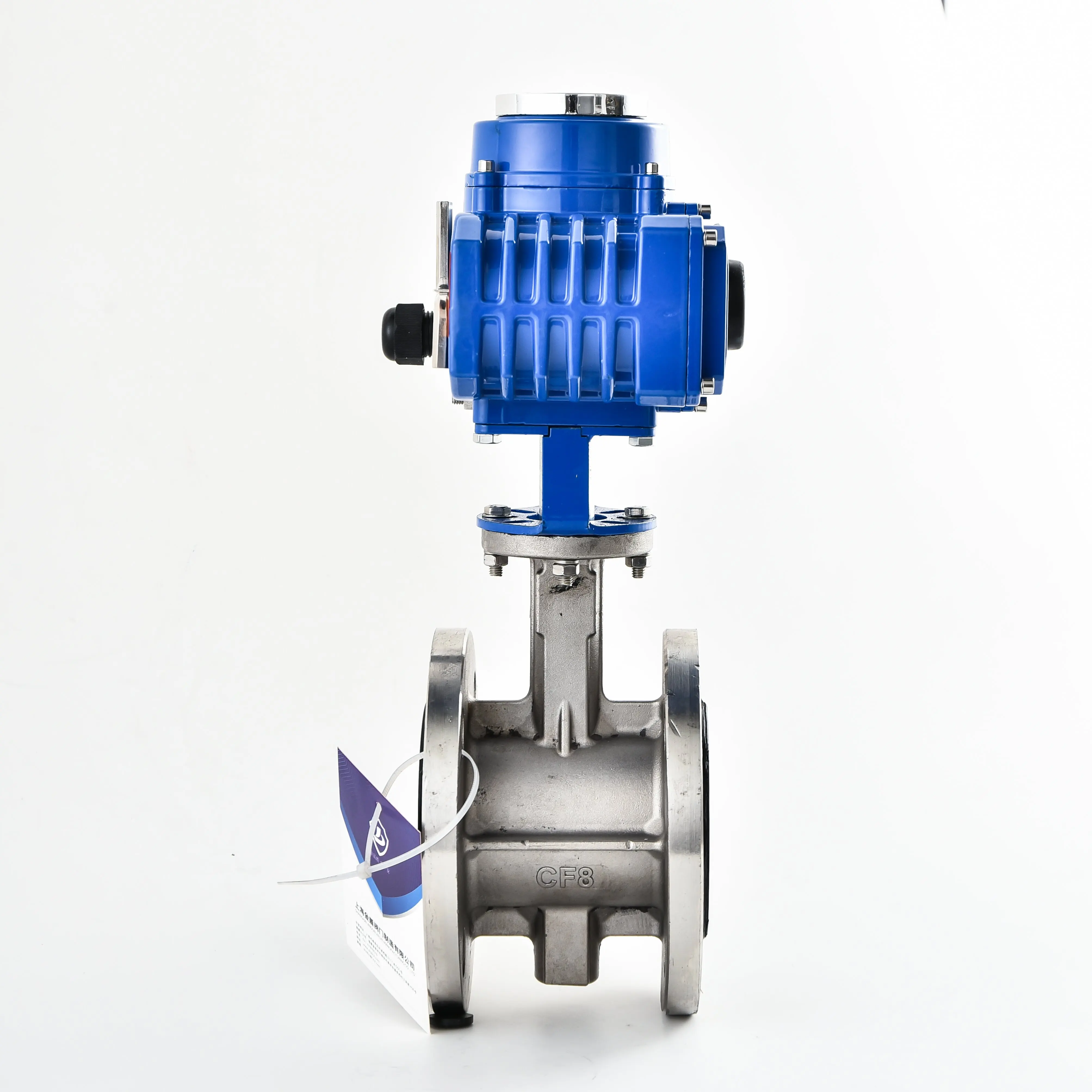 Factory Direct Sales Pn16 Ductile Iron Soft Seal Electric Clamp Butterfly Valve