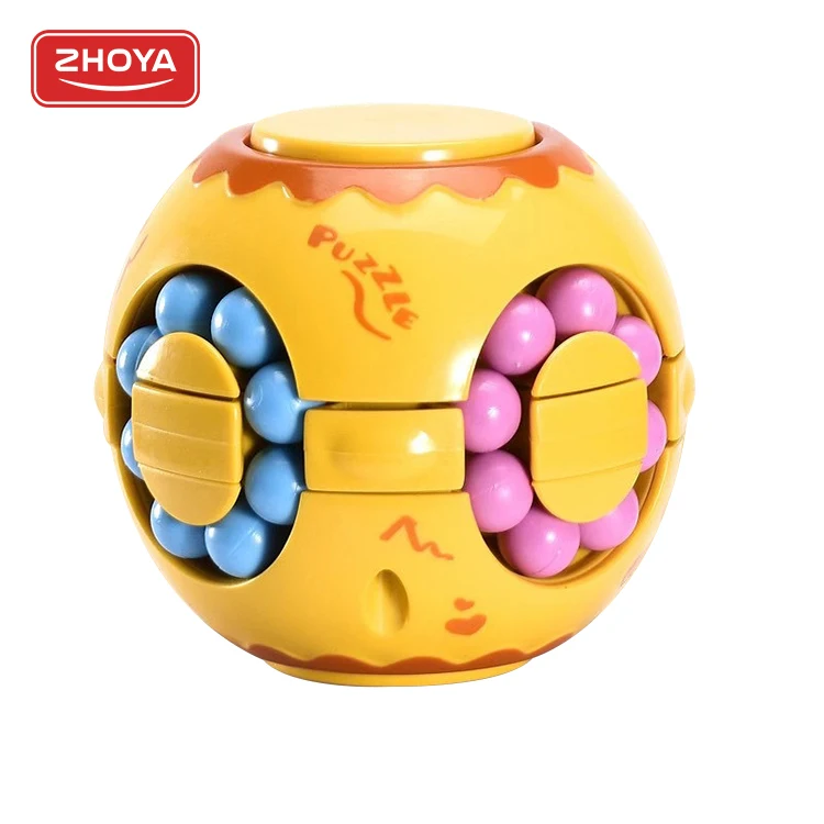 3 Colors magic cube puzzle Educational Fidget Puzzle Ball plastic magic puzzle cube for kids