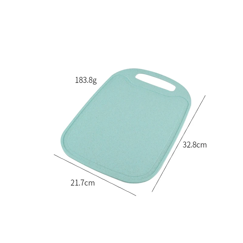 2023 New Arrivals Eco-Friendly Professional Kitchen Vegetable Fruit Meat Wheat Straw Fiber Plastic Chopping Cutting Board Set