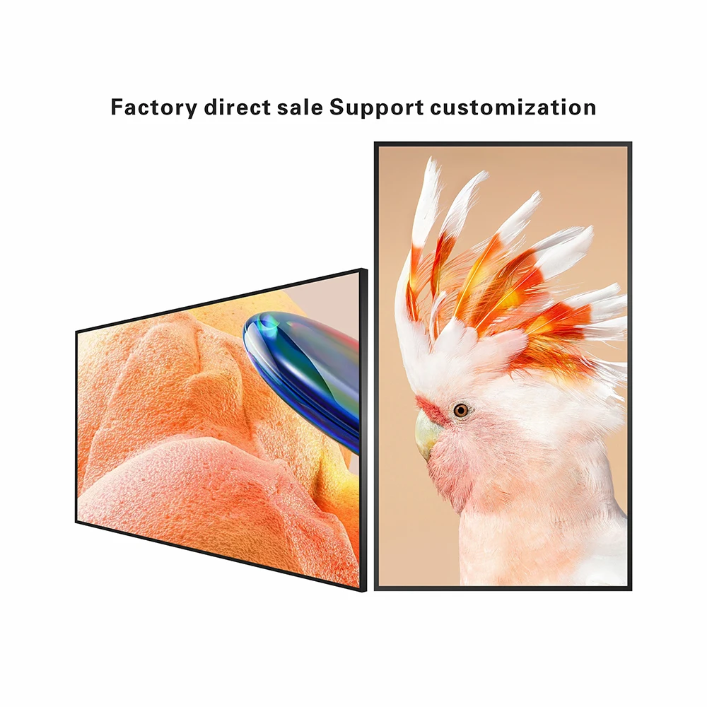 43-inch flat wall hanging advertising machine electronic class brand elevator wall display is called the number plate