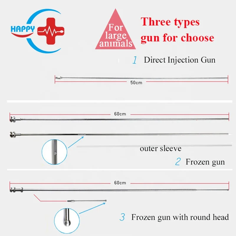HC-R058C Veterinary Visual Artificial Insemination Gun kit for sheep/pig/horse/canine etc