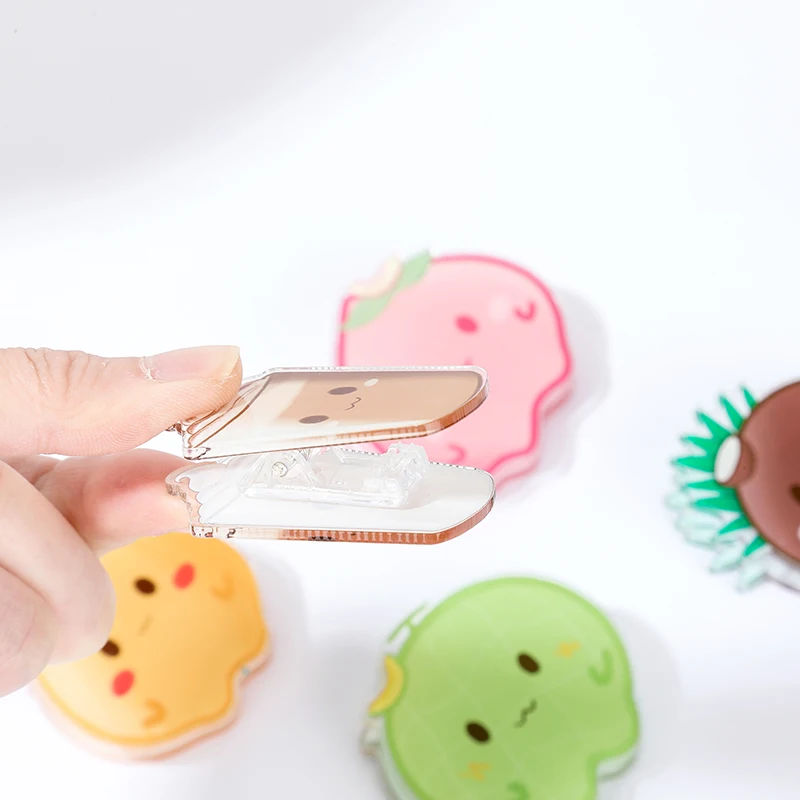 Custom Acrylic Paper Clips Cartoon Clip High-quality Hot-selling Factories Cute Custom Logo Plastic Clamp Sticky Notes 100 Pc