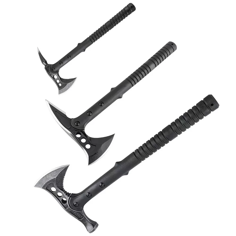 Factory wholesale Axe Tactical  Multifunctional Outdoor Hunting Camping Survival Hatchet Stainless Steel Axe