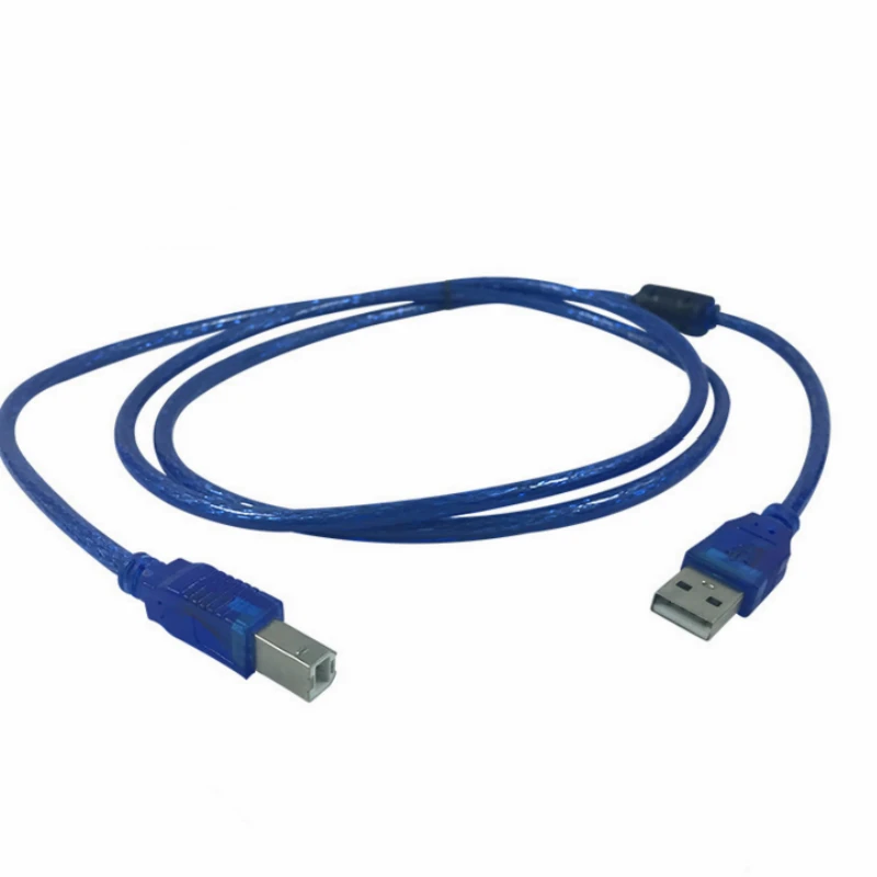 480Mbps USB 2.0 Type A Male to B Male ( AM to BM ) Adapter Converter Short Data Cable Cord for Printer Blue Computer accessories