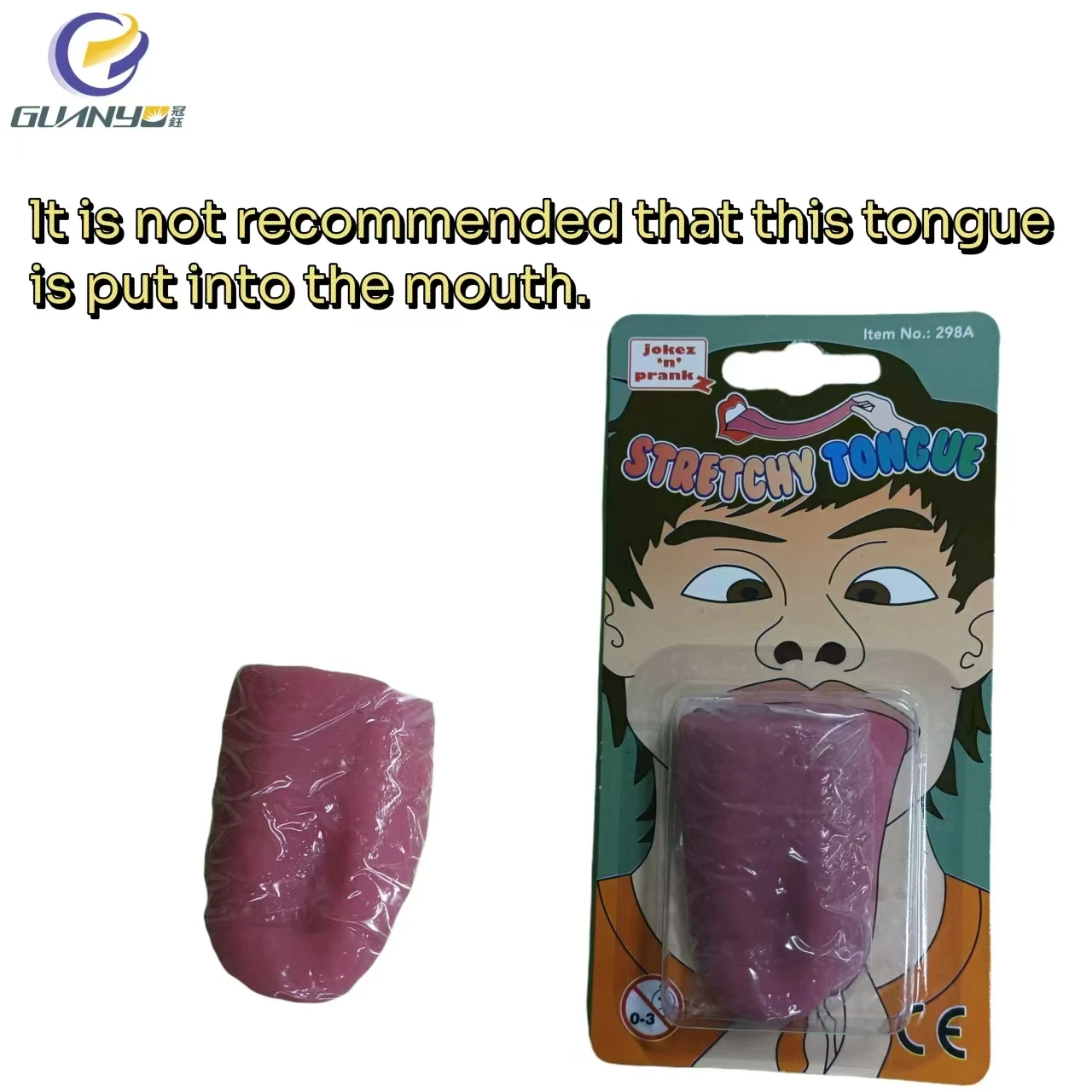 2025 Newest Funny Scary Trick Stretchy Tongue Prank Real Touch Simulated Design Toys Party Games Halloween Gift For Kids Over 6