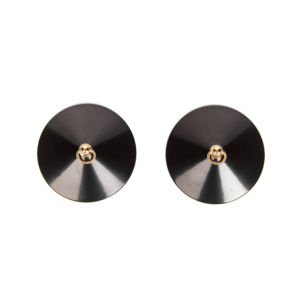 Custom Black Metal with Ring Nipple Cover Wholesale Sexy Reusable Nipple Cover for Women