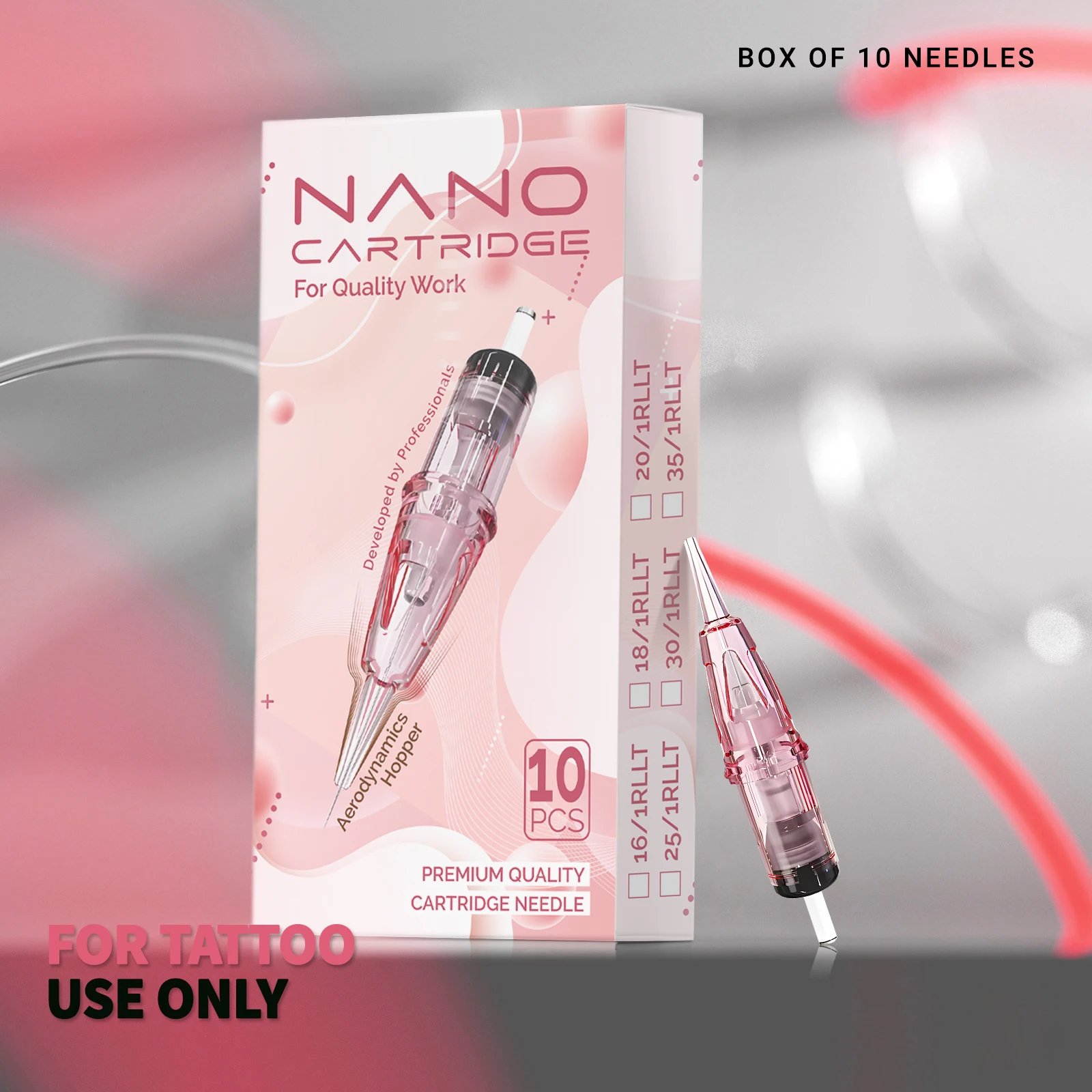 Newest Smooth Tattoo Needles Standard Microblading Universal Nano Needle Cartridge For Brows Lips Scar