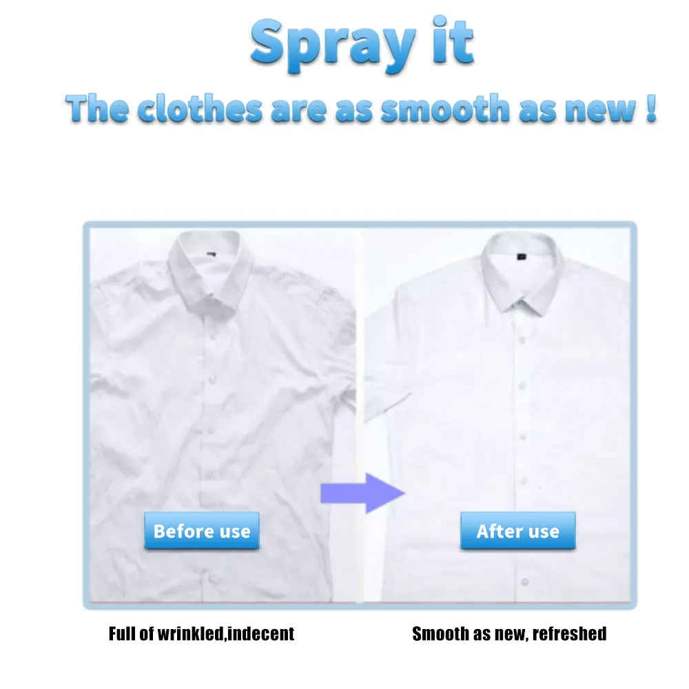 Оптовая продажа бытовая Чистка спрея для снятия морщин ткани одежды спрей глажки крахмала