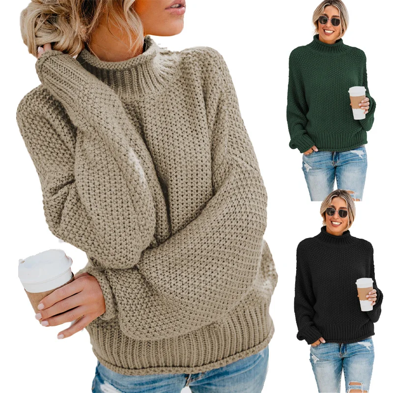 Женский трикотажный свитер с длинным рукавом, повседневная одежда на осень и зиму, 2022 (1600087336455)