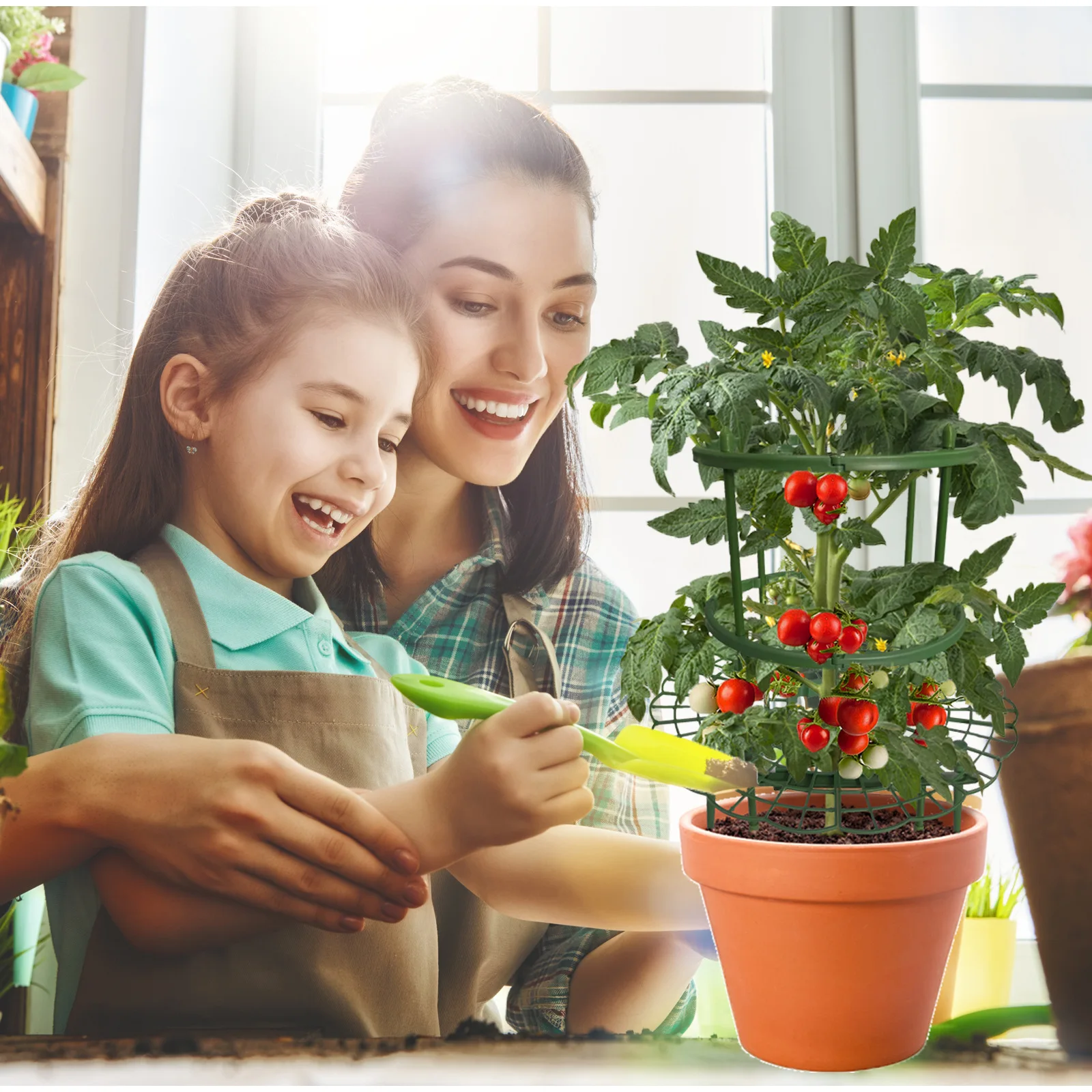 YEGBONG Strawberry Stand Frame Holder Balcony Planting Rack Fruit Support Plant Flower Climbing Vine Pillar Gardening Stand