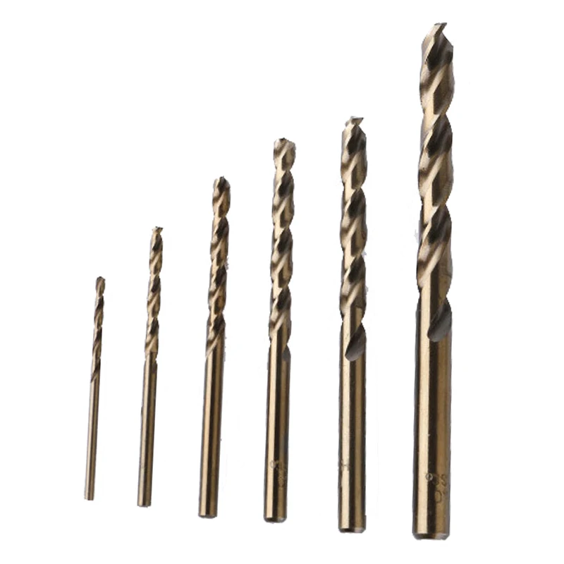 Factory direct supply DIN338 1-13mm HSS E Cobalt M35 Co5%  Hole Making Twist Drill Bits for Stainless steel
