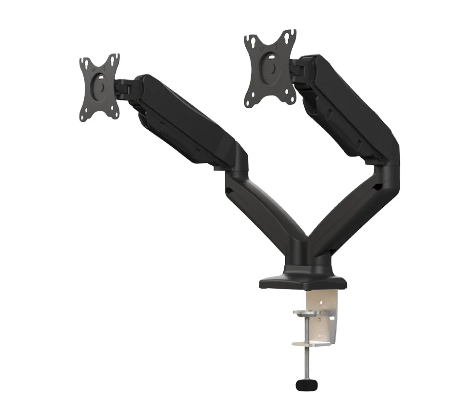 AUKI Dual 32 inch Vesa Arm Gas Spring Monitor Arm Stand For Monitor Hot Selling Lcd Monitor  Mount
