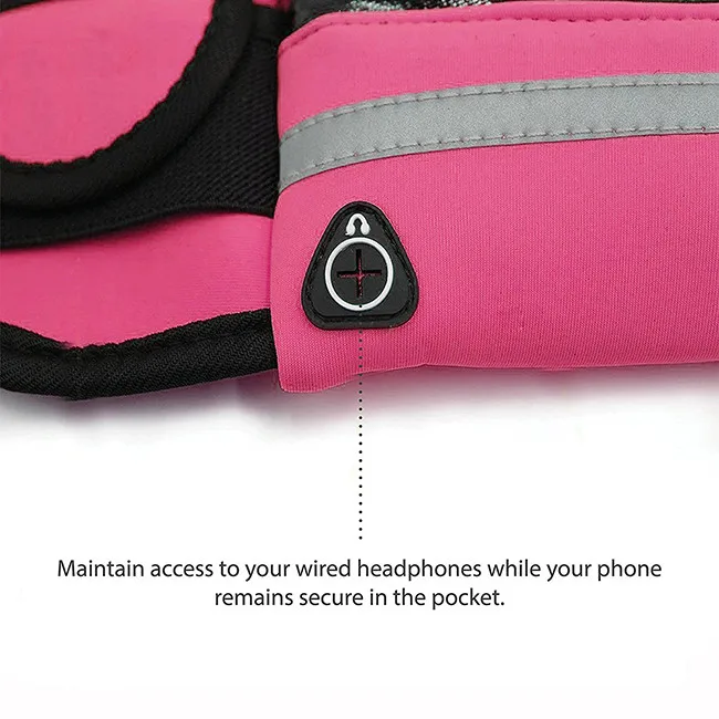 Новый ремень для бега с держателем бутылки водой сумка на двойной молнии со светоотражающей регулируемой полосой подходит телефона xs max