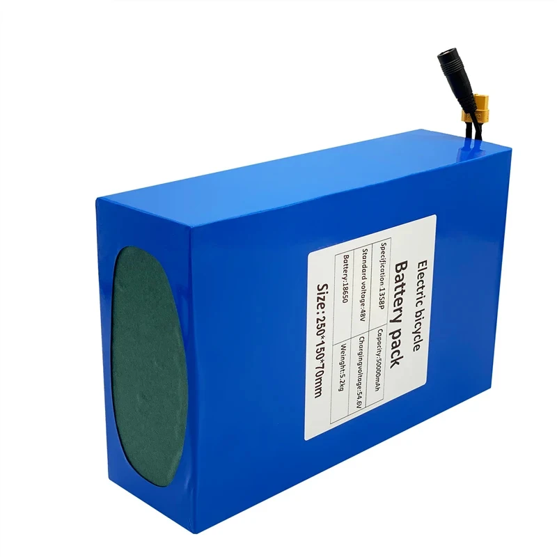 48V 50Ah 48V 50000mAh battery 18650 13S8P Lithium Battery Pack 1000W electric bicycle battery Built in 50A BMS