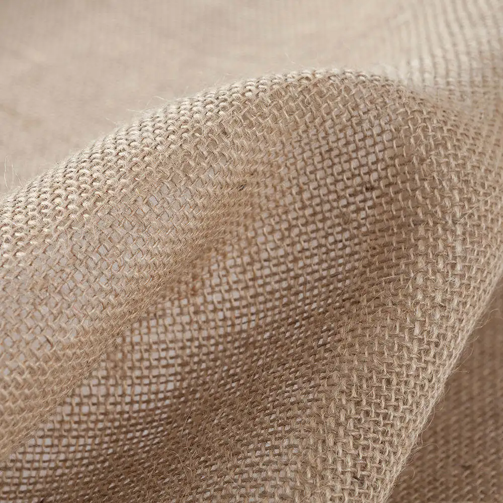 Natural Environment Decoration Bag Jute Sack Cloth Cotton Hessian Fabric Hemp Jute Roll With Fabric Handle